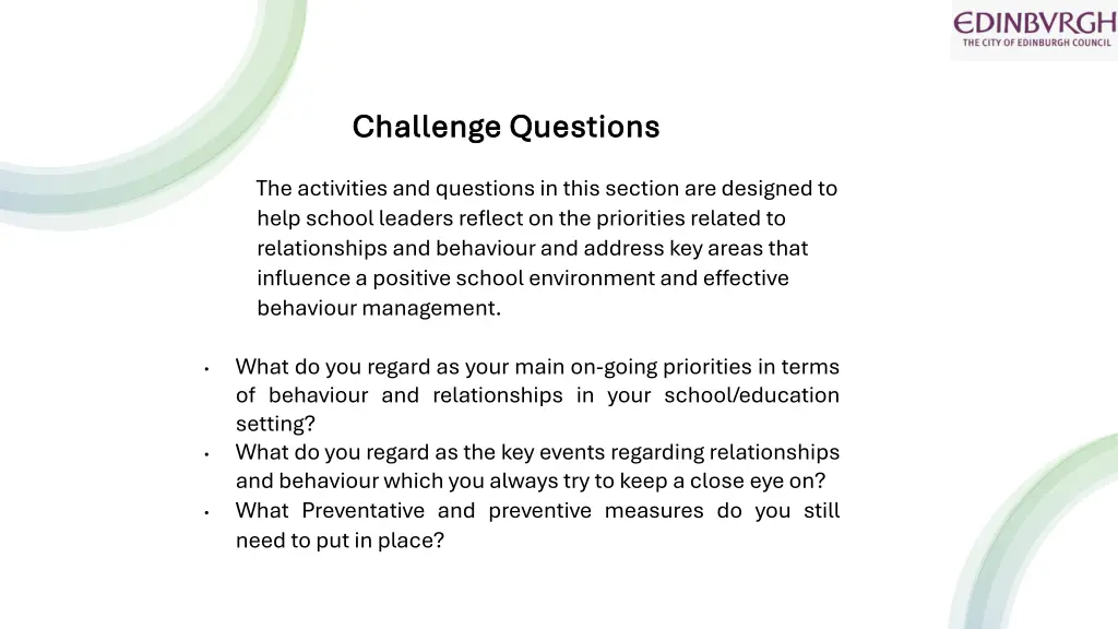 challenge questions challenge questions