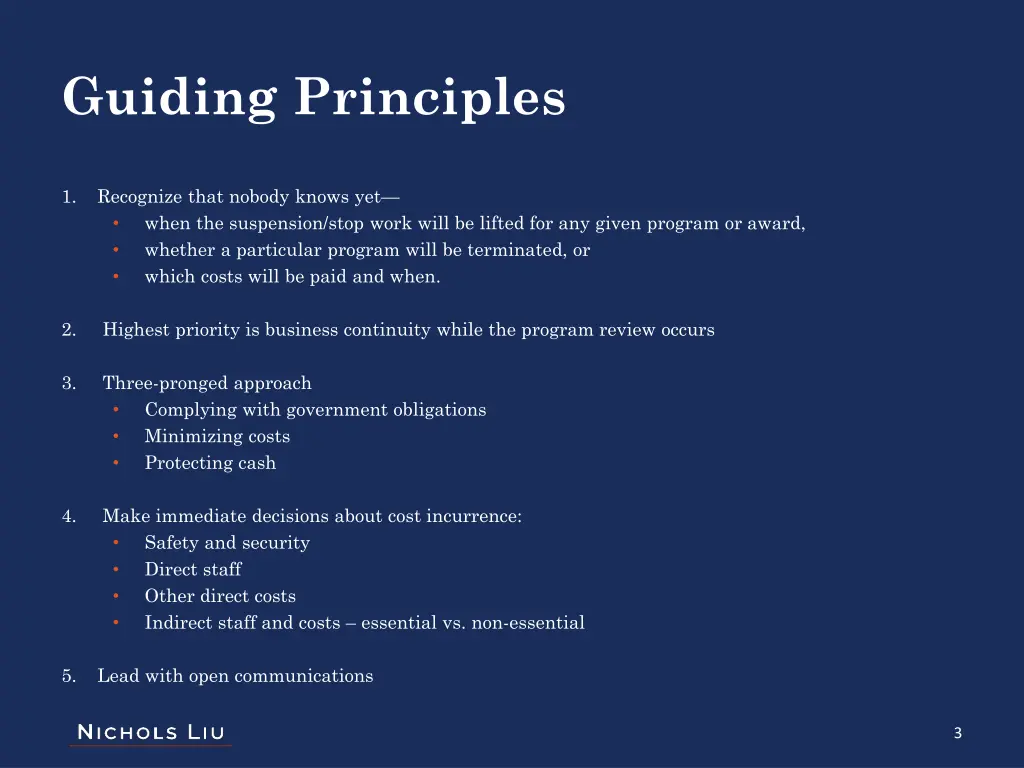 guiding principles