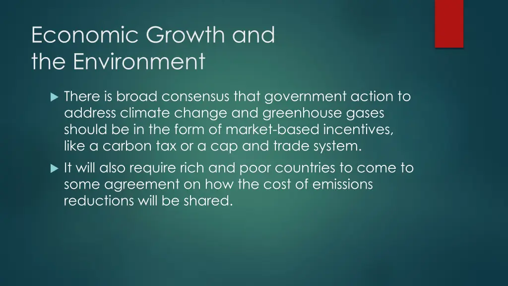 economic growth and the environment 1