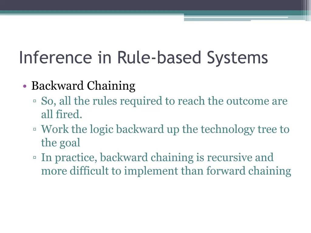 inference in rule based systems 3