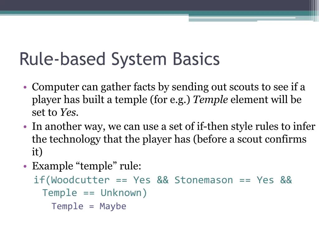 rule based system basics 2