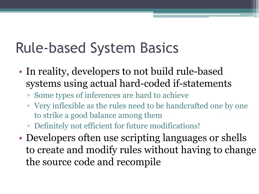 rule based system basics 5