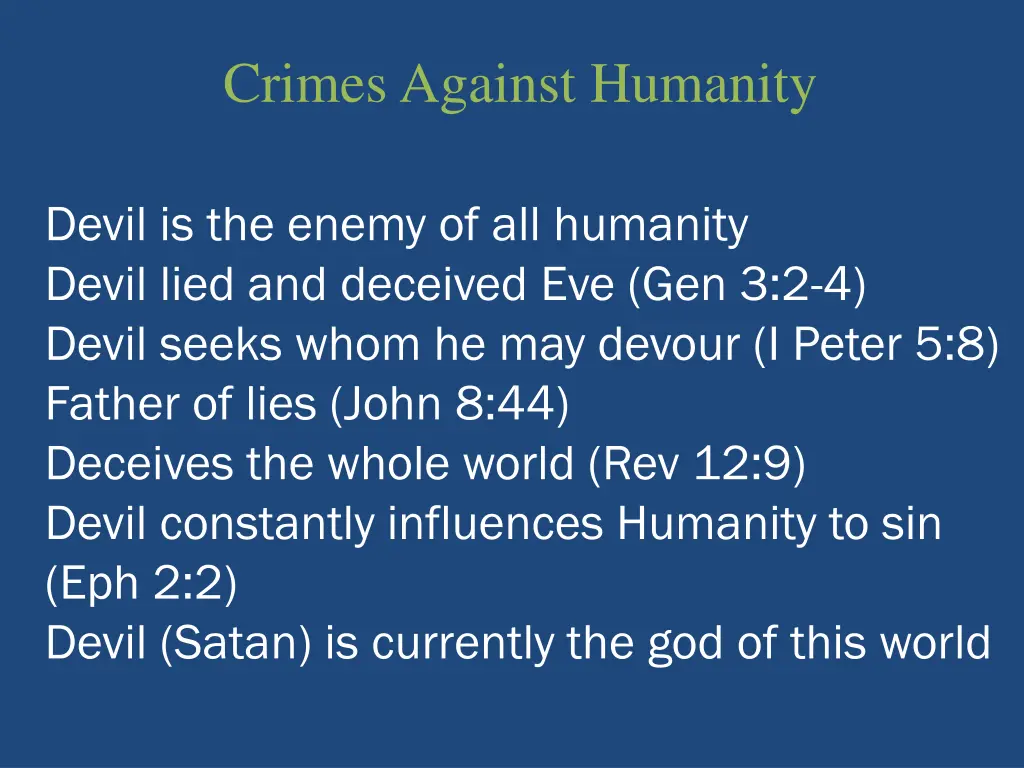 crimes against humanity 2