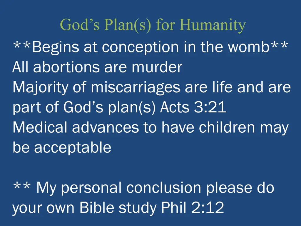 god s plan s for humanity begins at conception