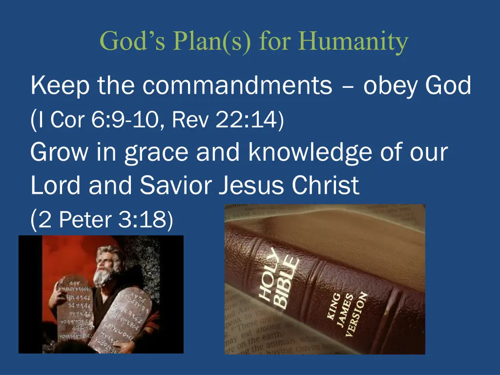 god s plan s for humanity keep the commandments