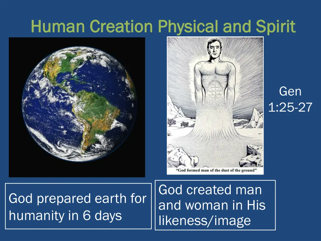 human creation physical and spirit human creation