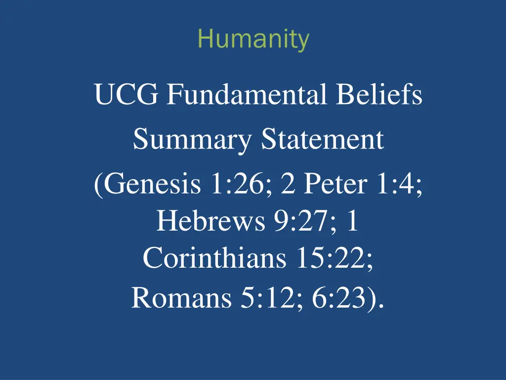 humanity 1