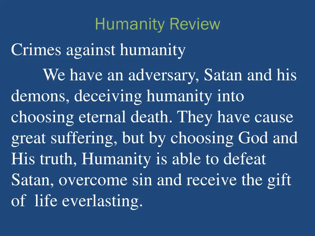 humanity review 2