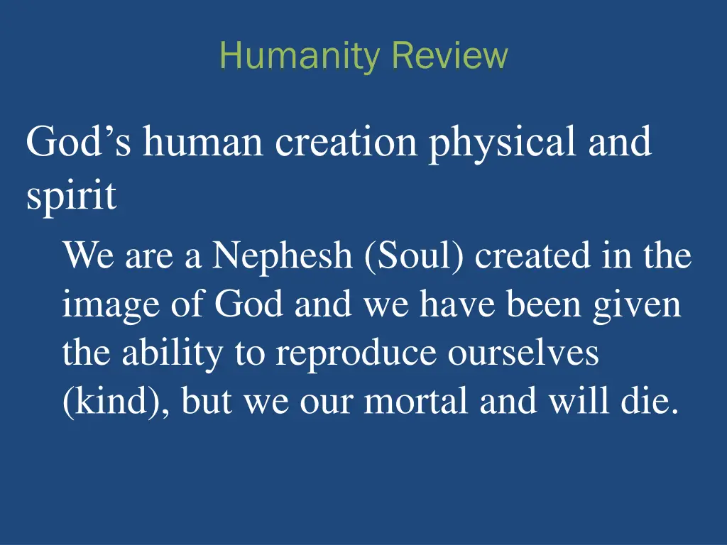 humanity review