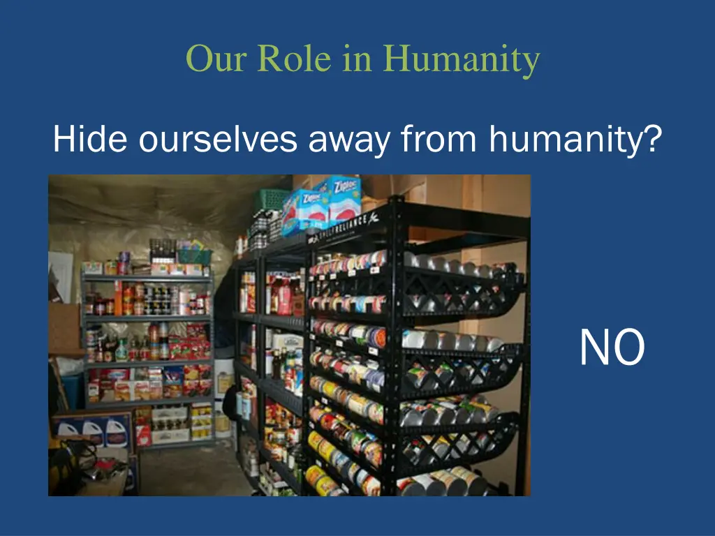 our role in humanity 1