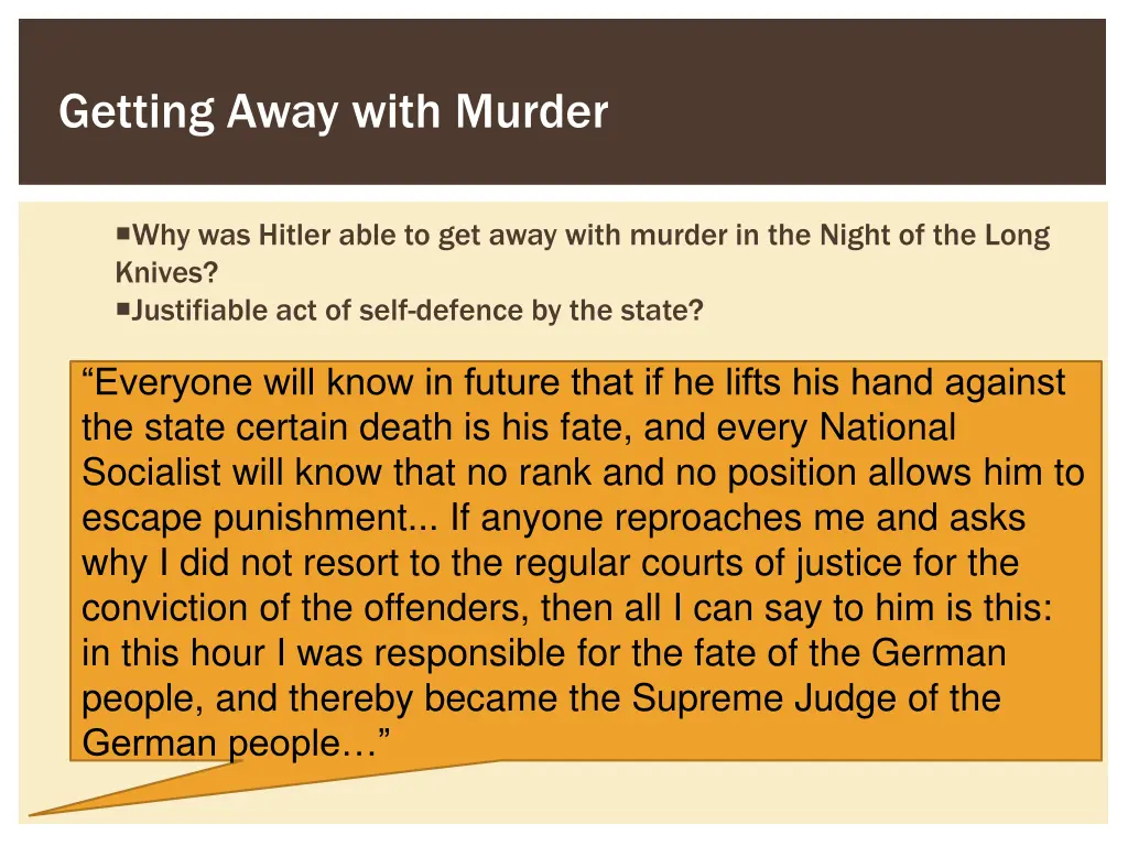 getting away with murder