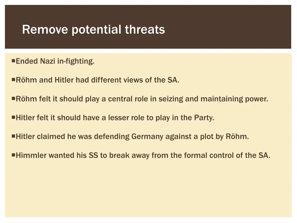 remove potential threats