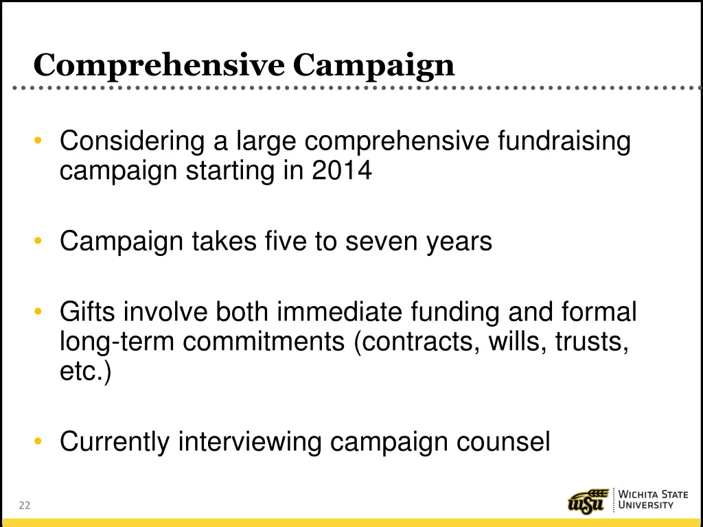 comprehensive campaign