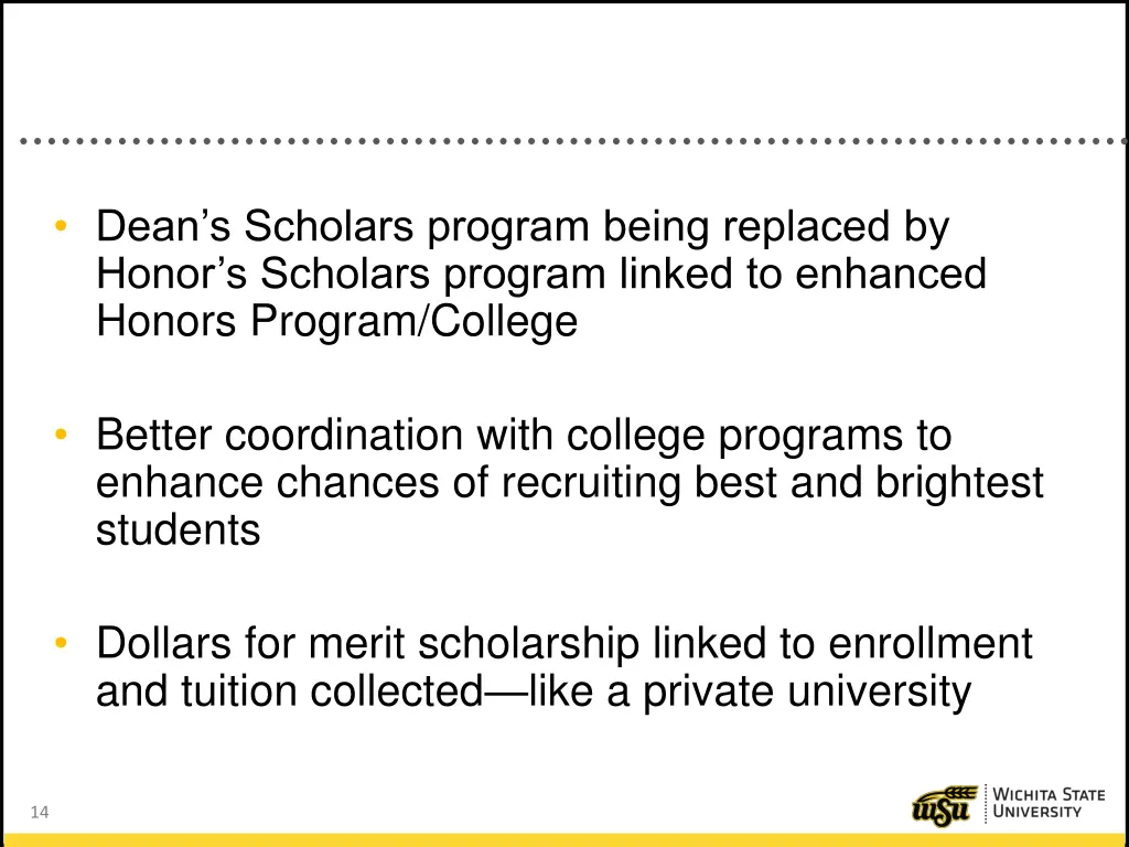 dean s scholars program being replaced by honor