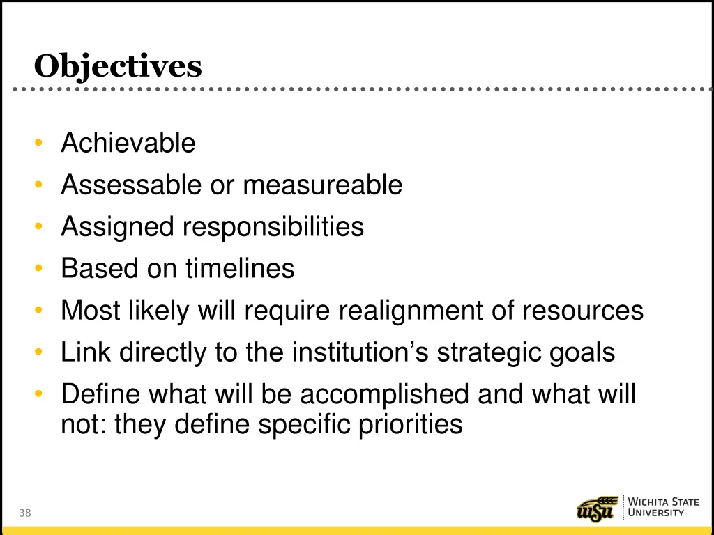 objectives