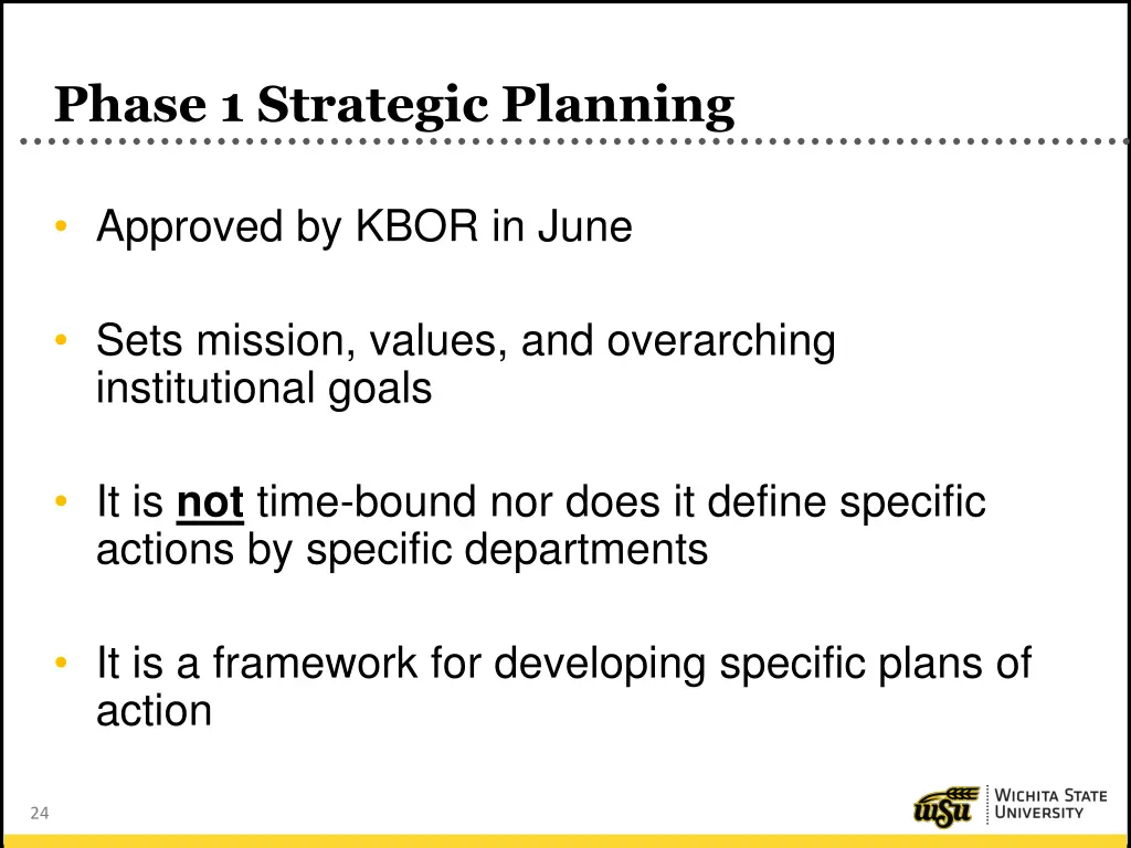 phase 1 strategic planning