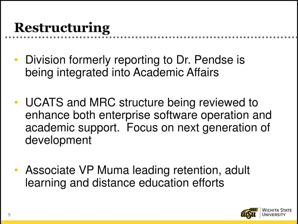 restructuring
