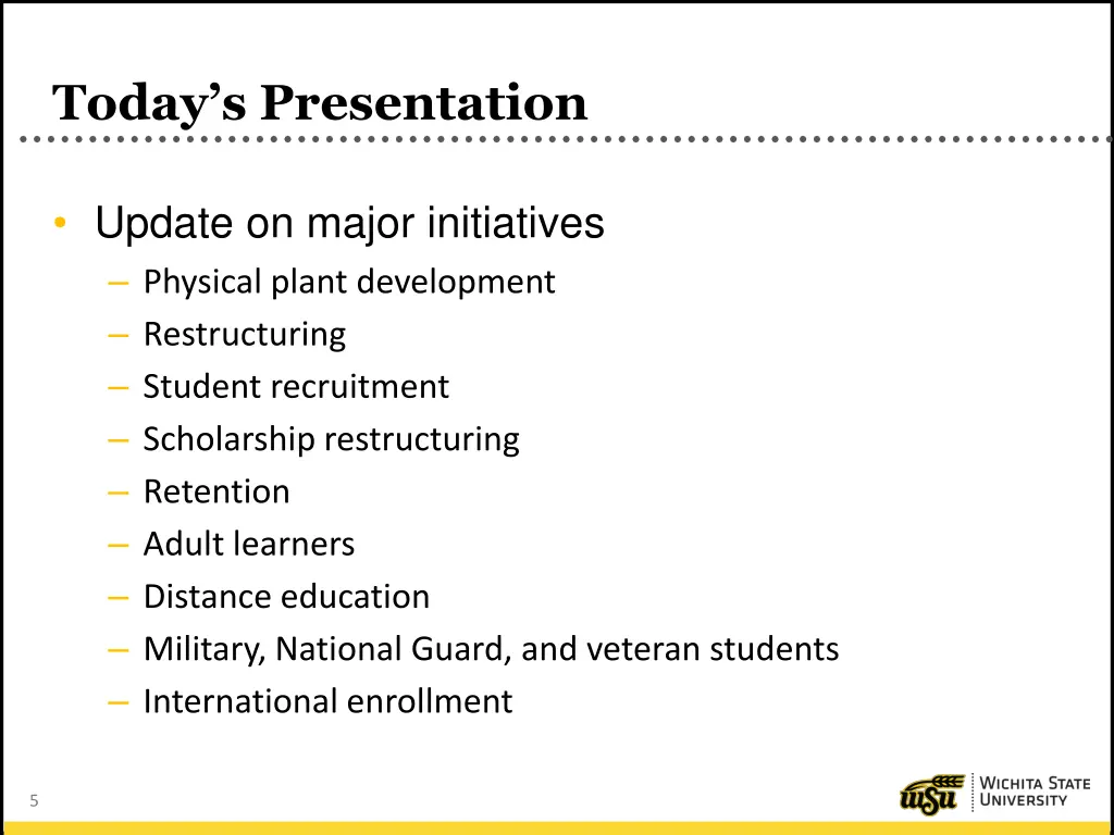 today s presentation