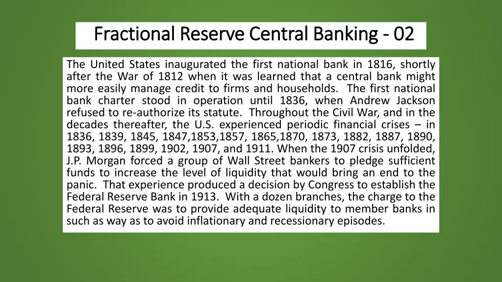 fractional reserve central banking fractional 1