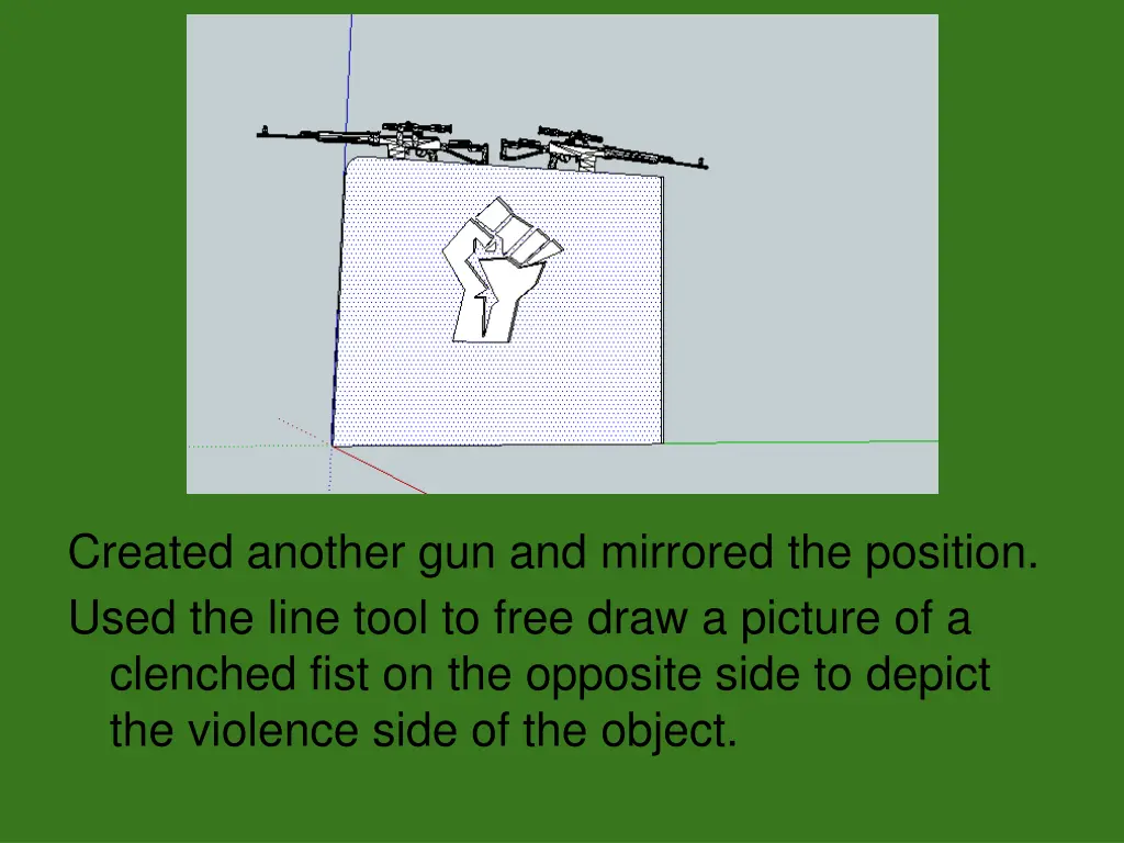 created another gun and mirrored the position