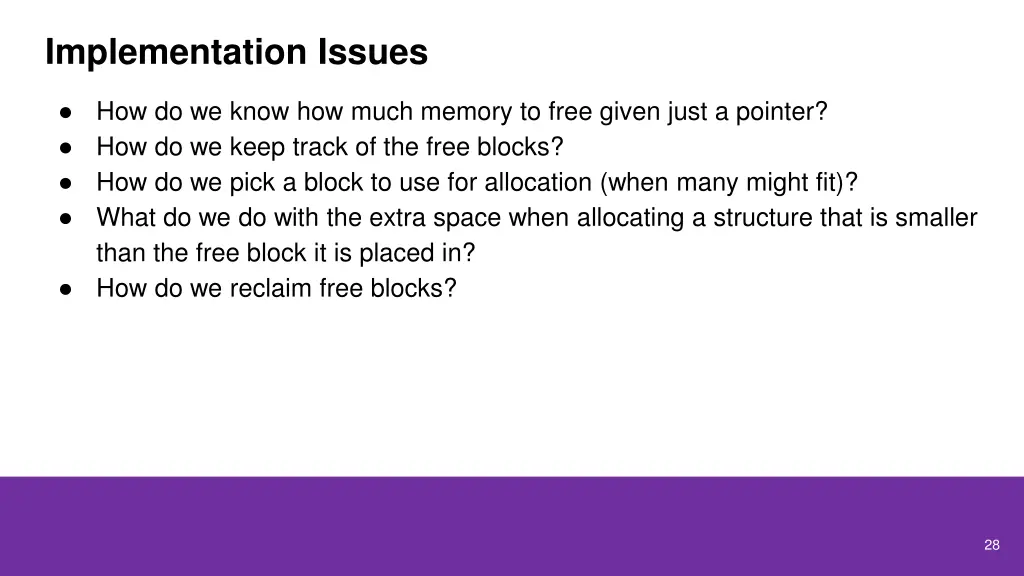implementation issues