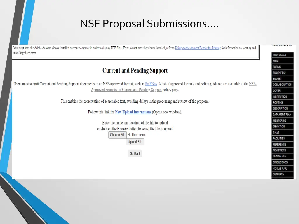 nsf proposal submissions 11