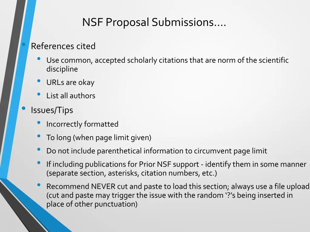 nsf proposal submissions 15