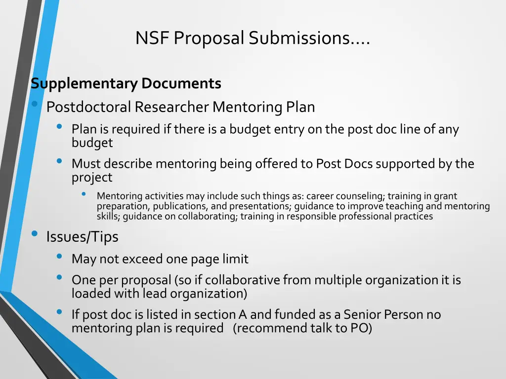nsf proposal submissions 16