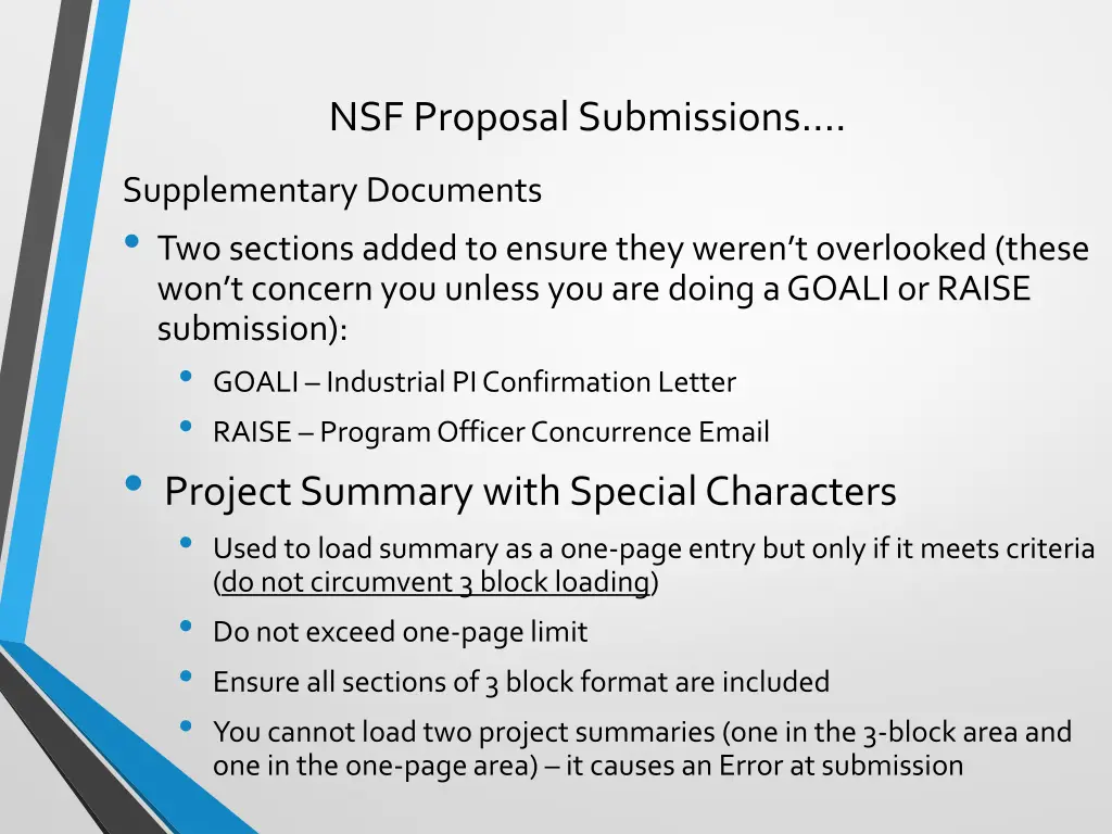 nsf proposal submissions 18