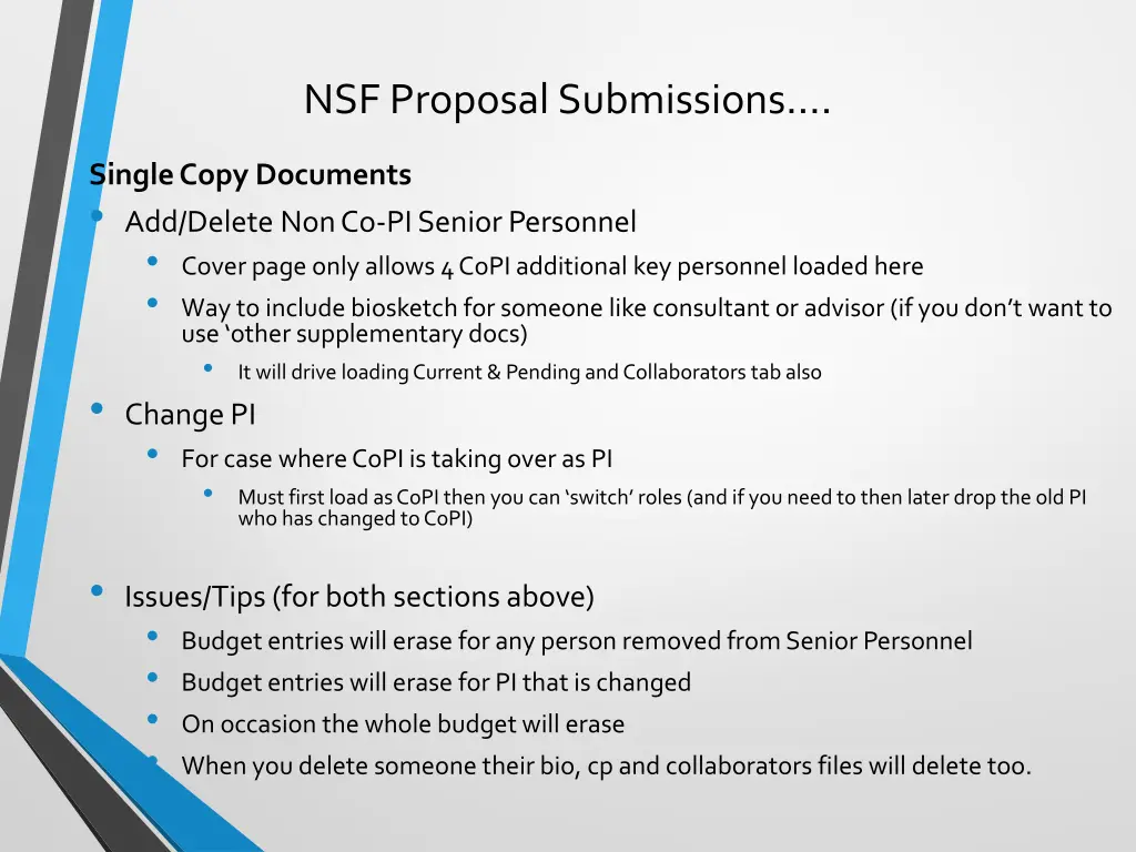 nsf proposal submissions 23
