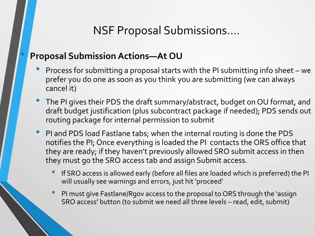 nsf proposal submissions 25