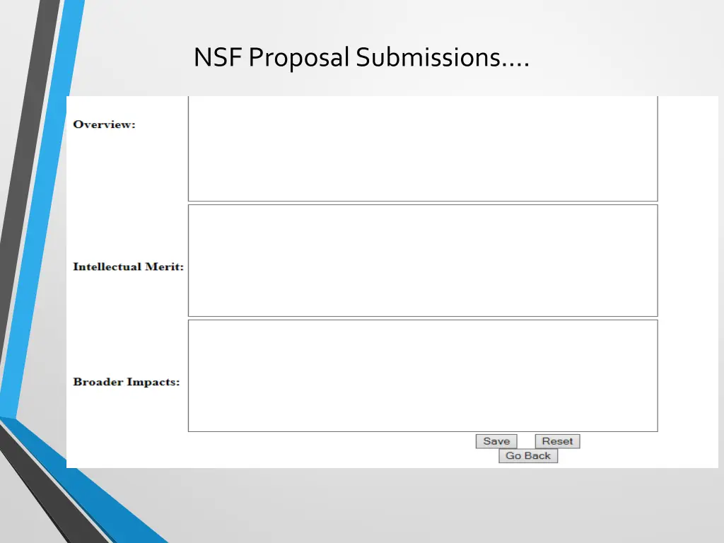 nsf proposal submissions 5