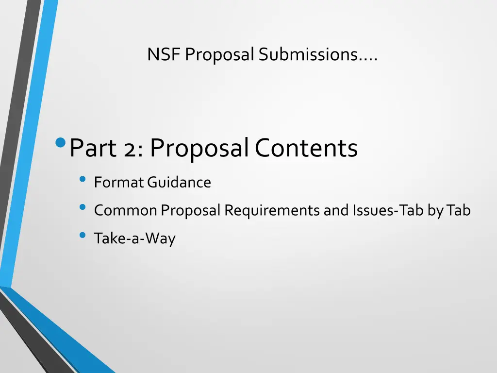 nsf proposal submissions