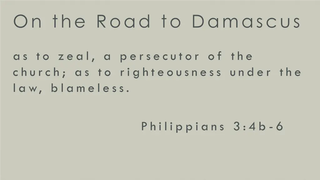 on the road to damascus 2