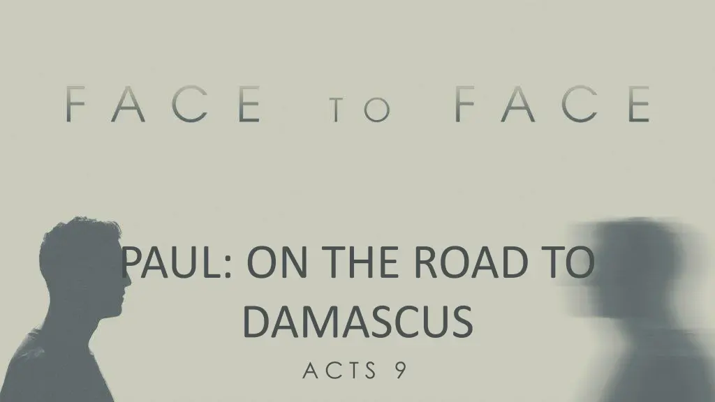paul on the road to damascus a c t s 9
