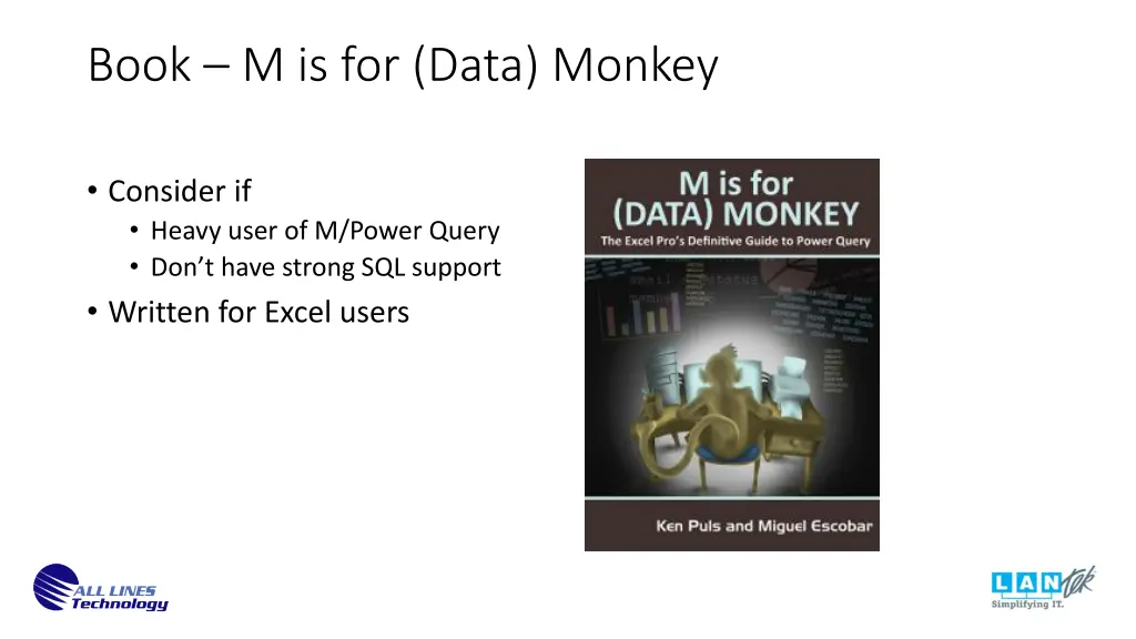 book m is for data monkey