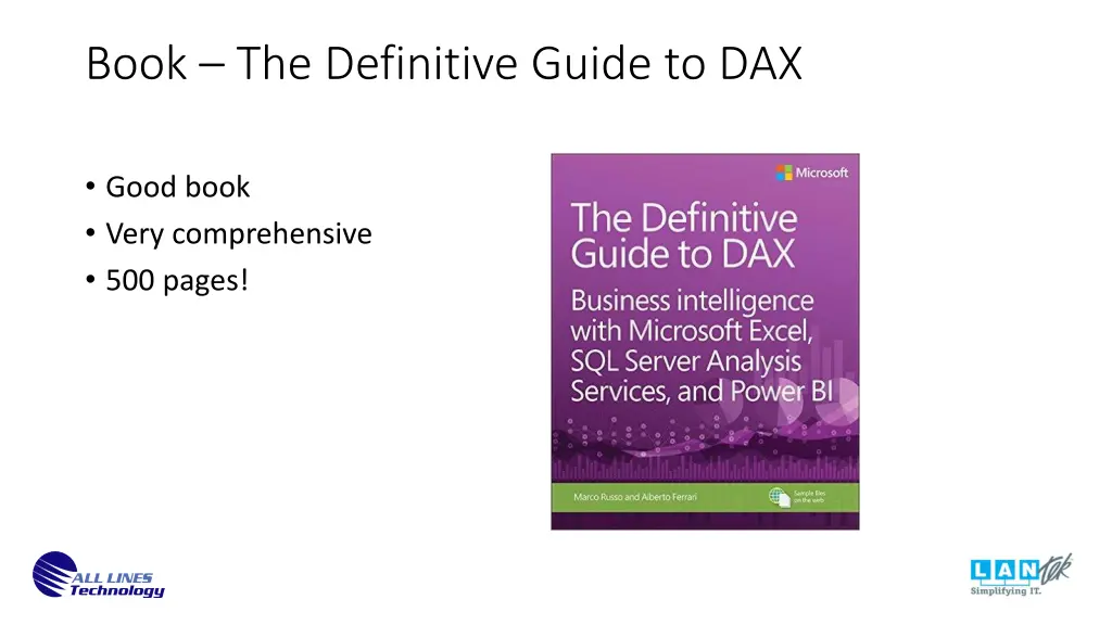 book the definitive guide to dax