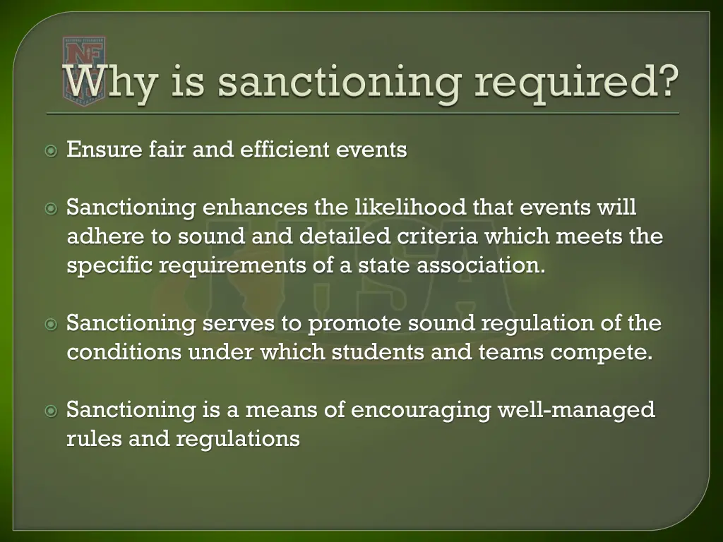 ensure fair and efficient events