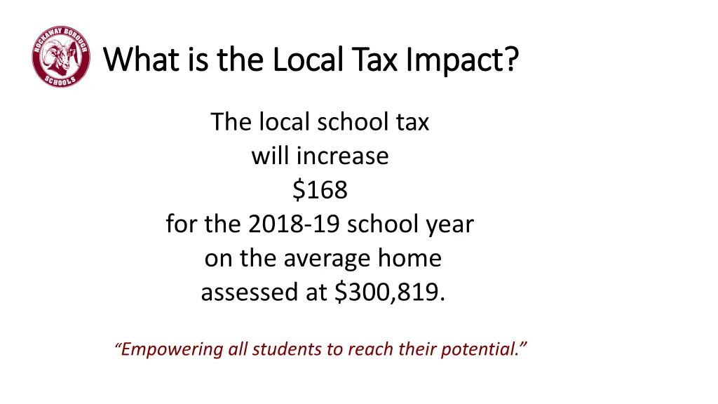 what is the local tax impact what is the local