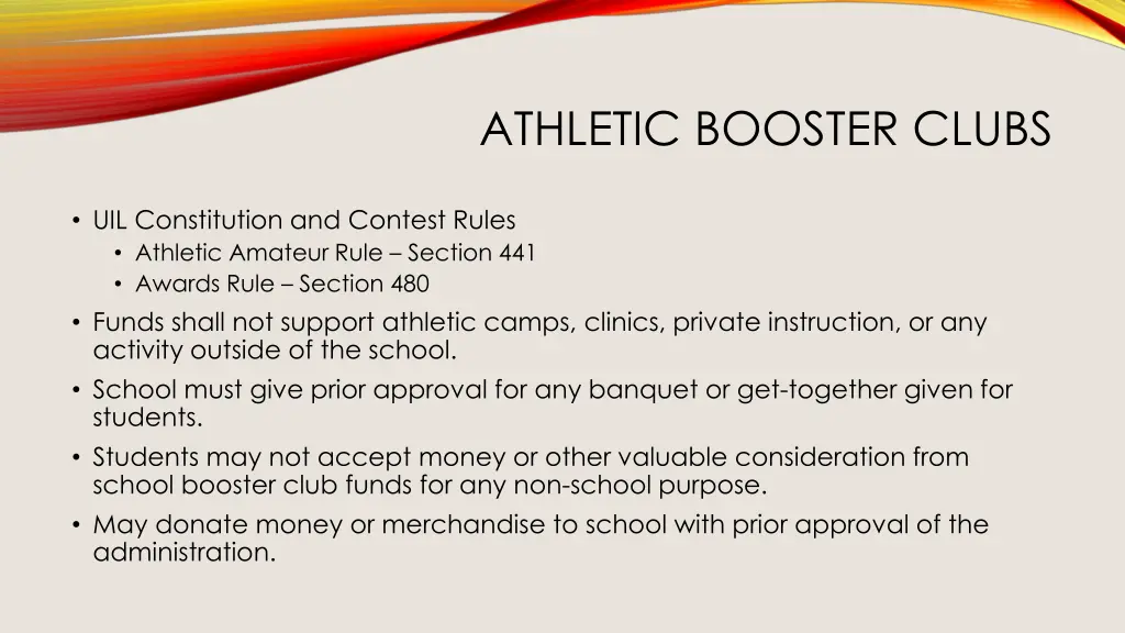 athletic booster clubs