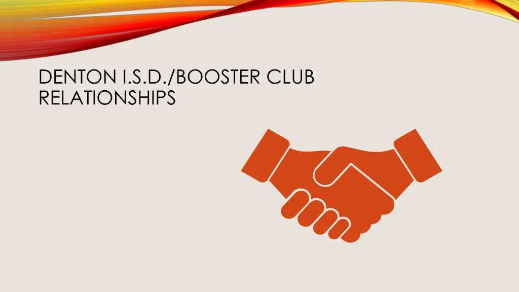 denton i s d booster club relationships