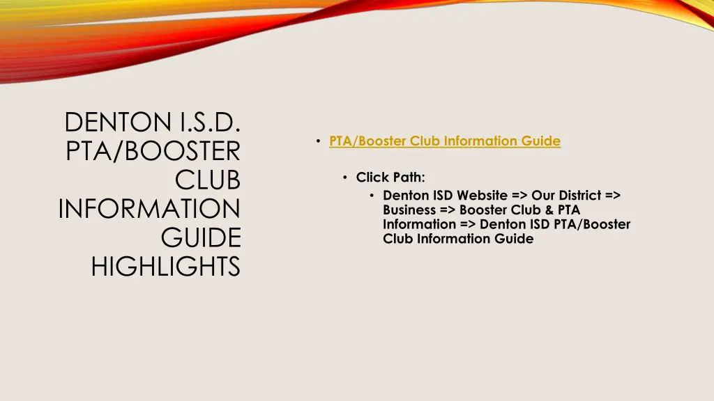 denton i s d pta booster