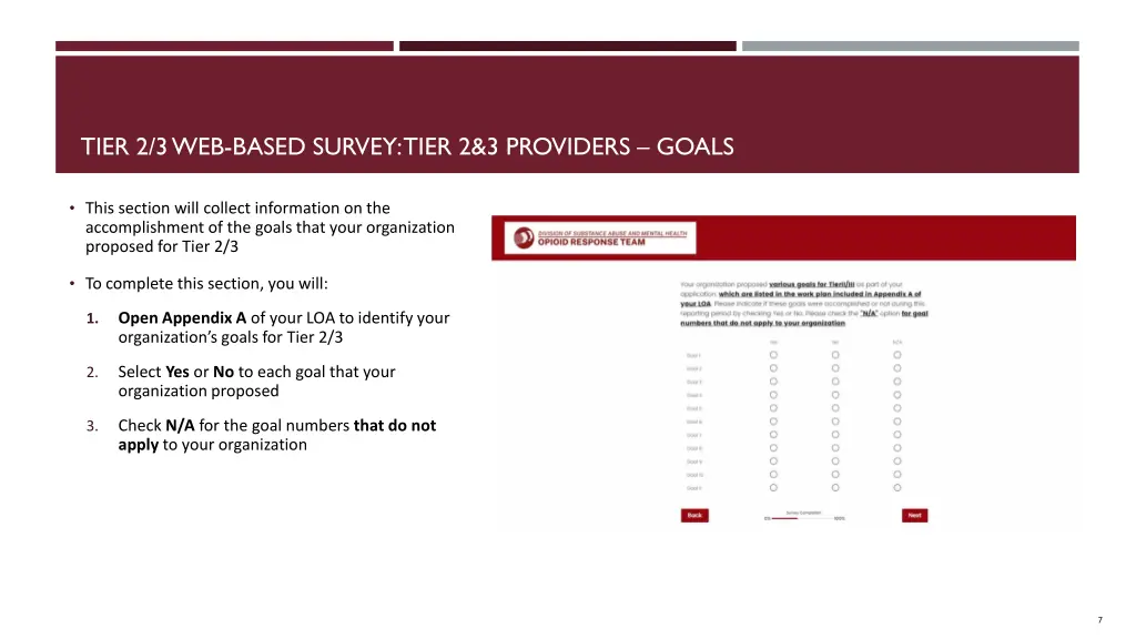 tier 2 3 web based survey tier 2 3 providers goals