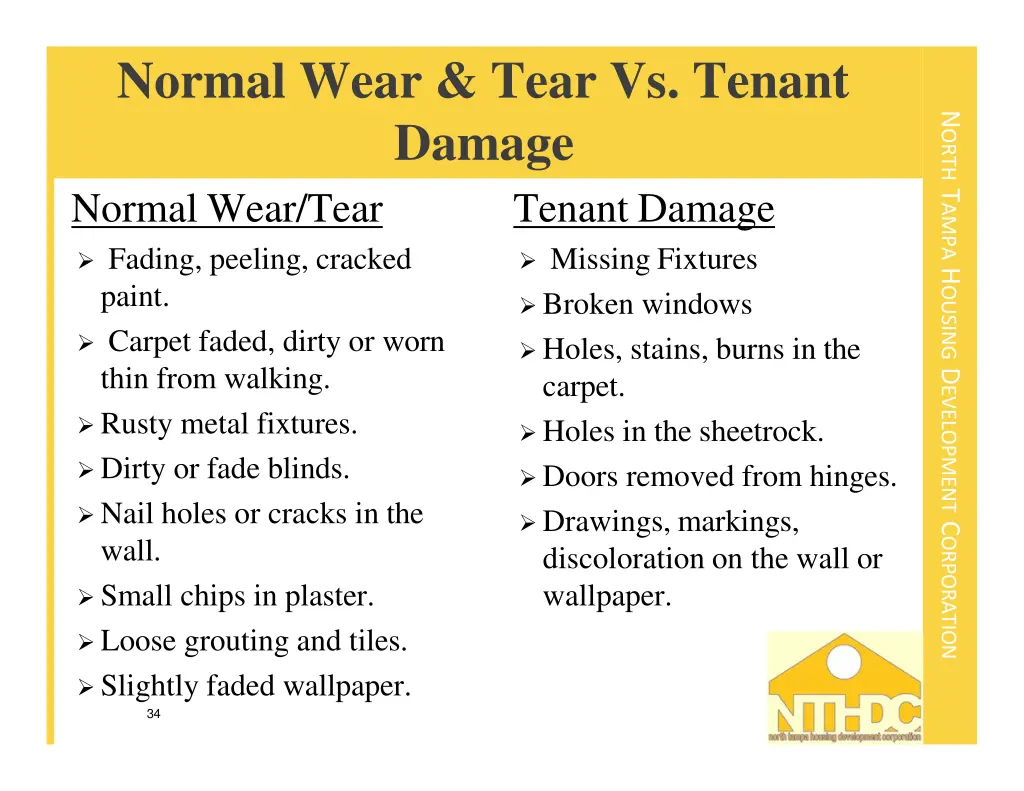 normal wear tear vs tenant damage normal wear