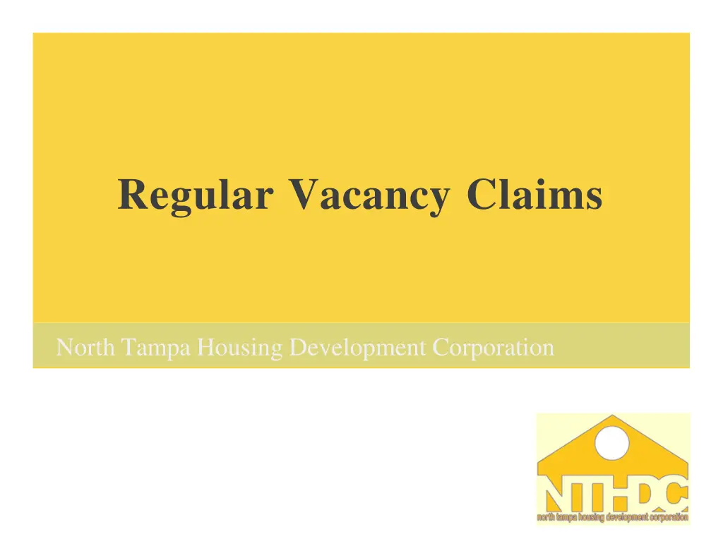 regular vacancy claims