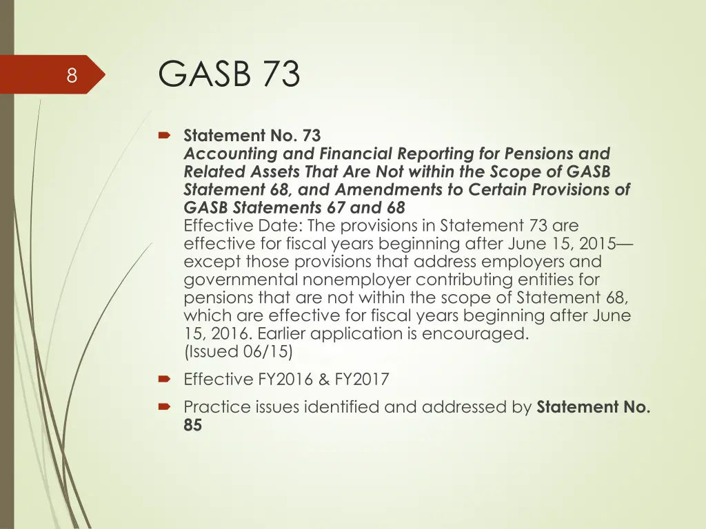 gasb 73