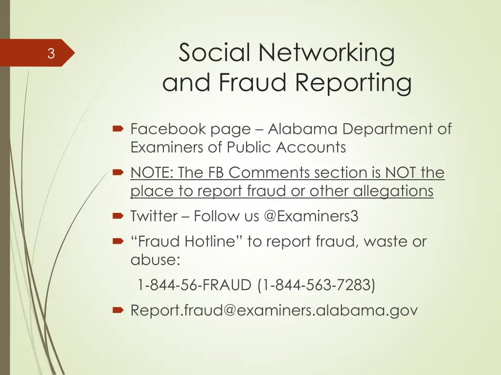 social networking and fraud reporting