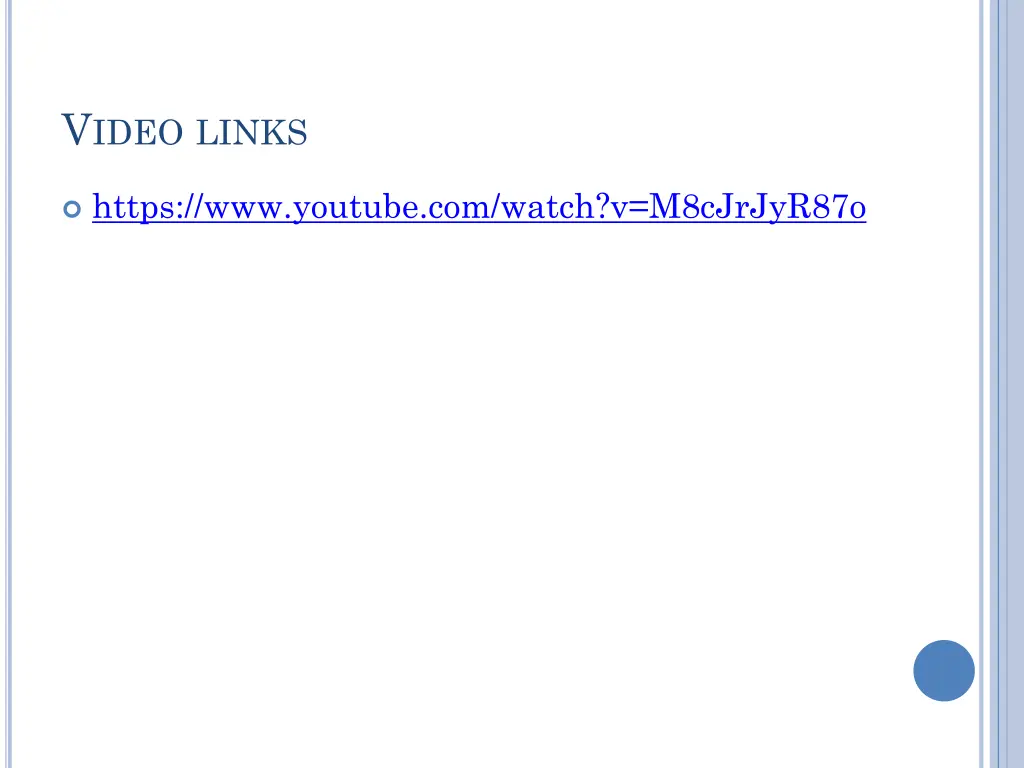 v ideo links
