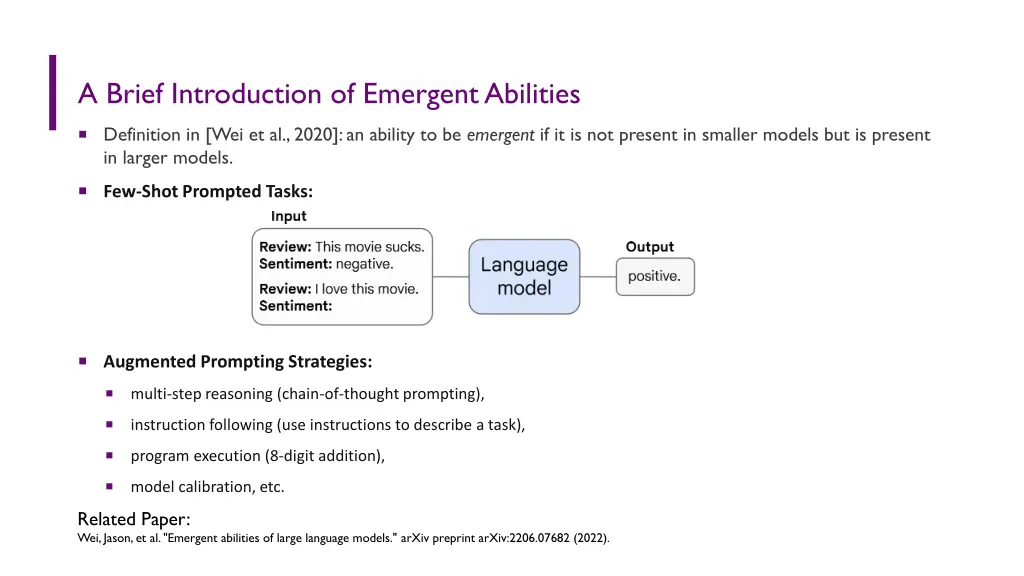 a brief introduction of emergent abilities