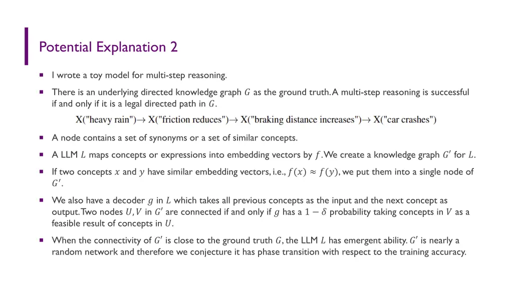 potential explanation 2 1